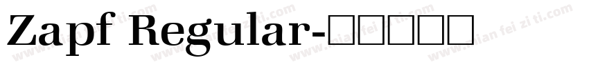 Zapf Regular字体转换